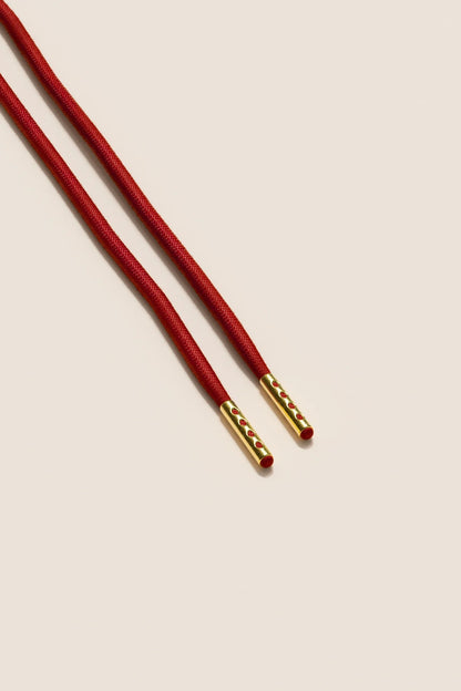Cherry | 4 mm Round Waxed Shoelaces