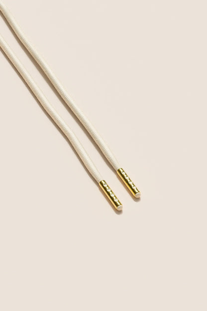 Cream | 4 mm Round Waxed Shoelaces