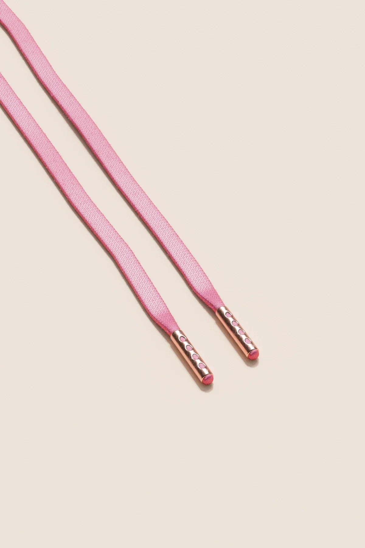 Flamingo Pink | Flache Gewachste Schnürsenkel