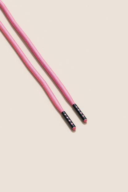 Flamingo Pink | 4 mm Runde gewachste Schnürsenkel