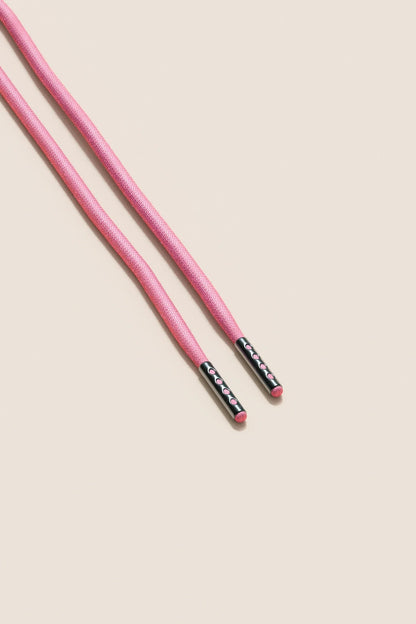 Flamingo Pink | 4 mm Runde gewachste Schnürsenkel