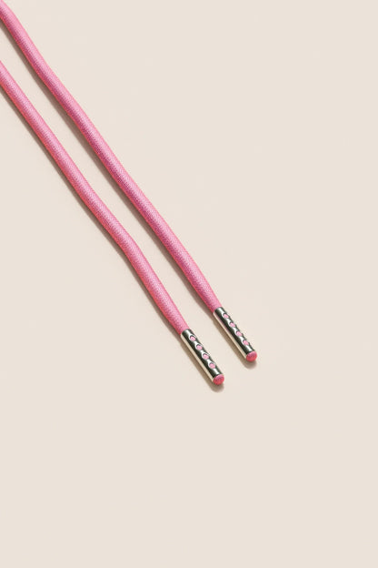 Flamingo Pink | 4 mm Runde gewachste Schnürsenkel