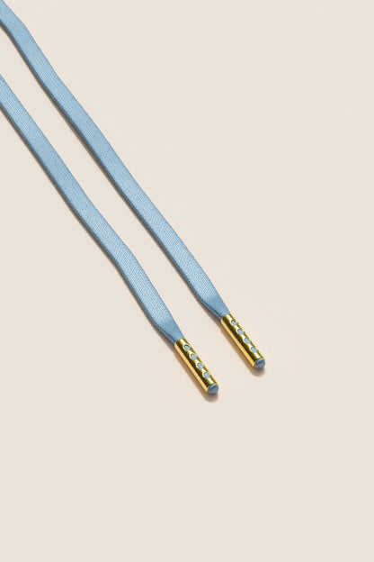 Light Blue | Flat Waxed Shoelaces