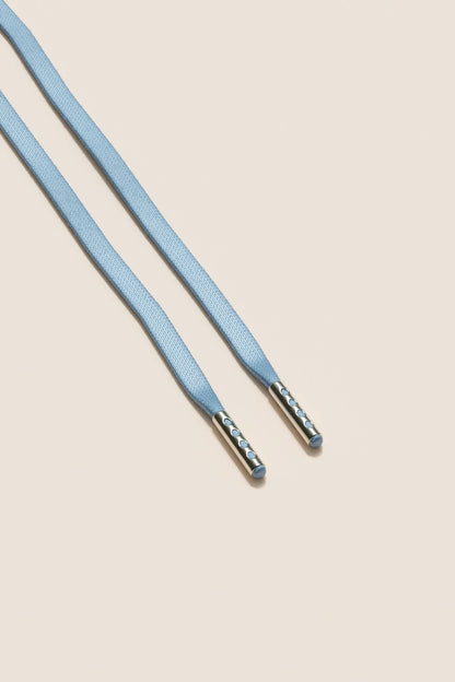 Light Blue | Flat Waxed Shoelaces