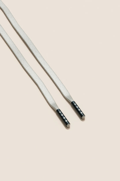 Light Grey | Flat Waxed Shoelaces
