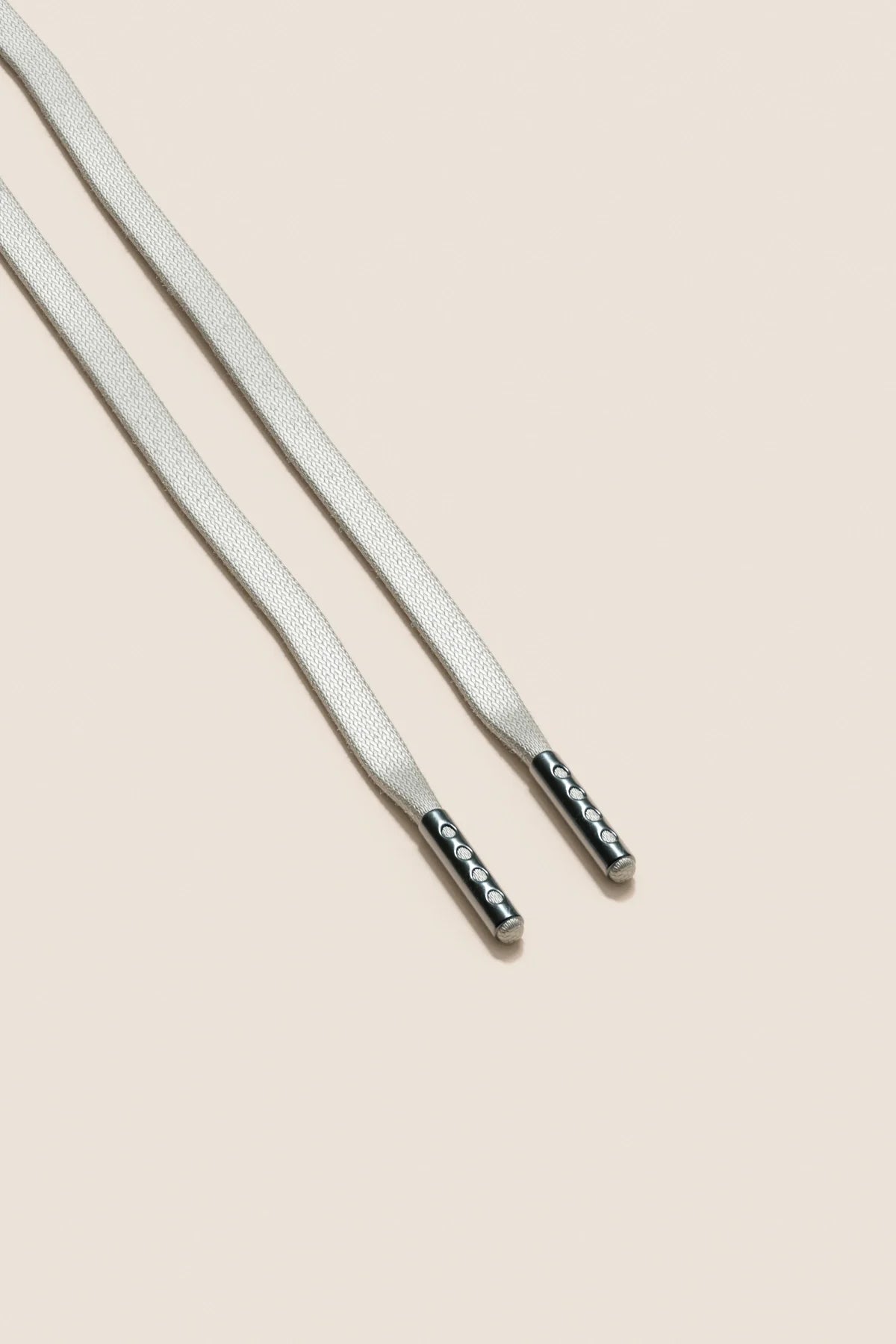 Light Grey | Flat Waxed Shoelaces