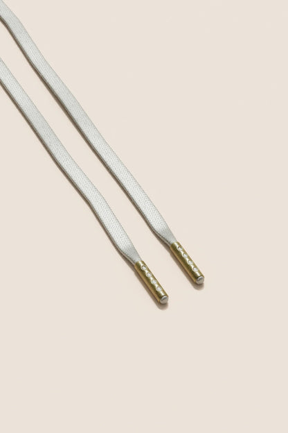 Light Grey | Flat Waxed Shoelaces