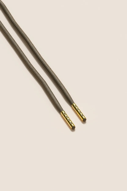 Malvengrau | 4 mm Runde gewachste Schnürsenkel