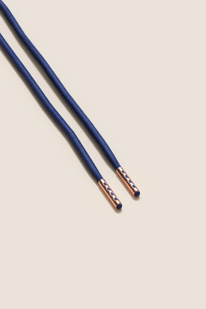Navy | 4 mm Round Waxed Shoelaces