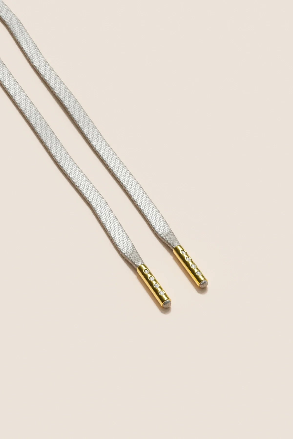 Nickel Grey | Flat Waxed Shoelaces