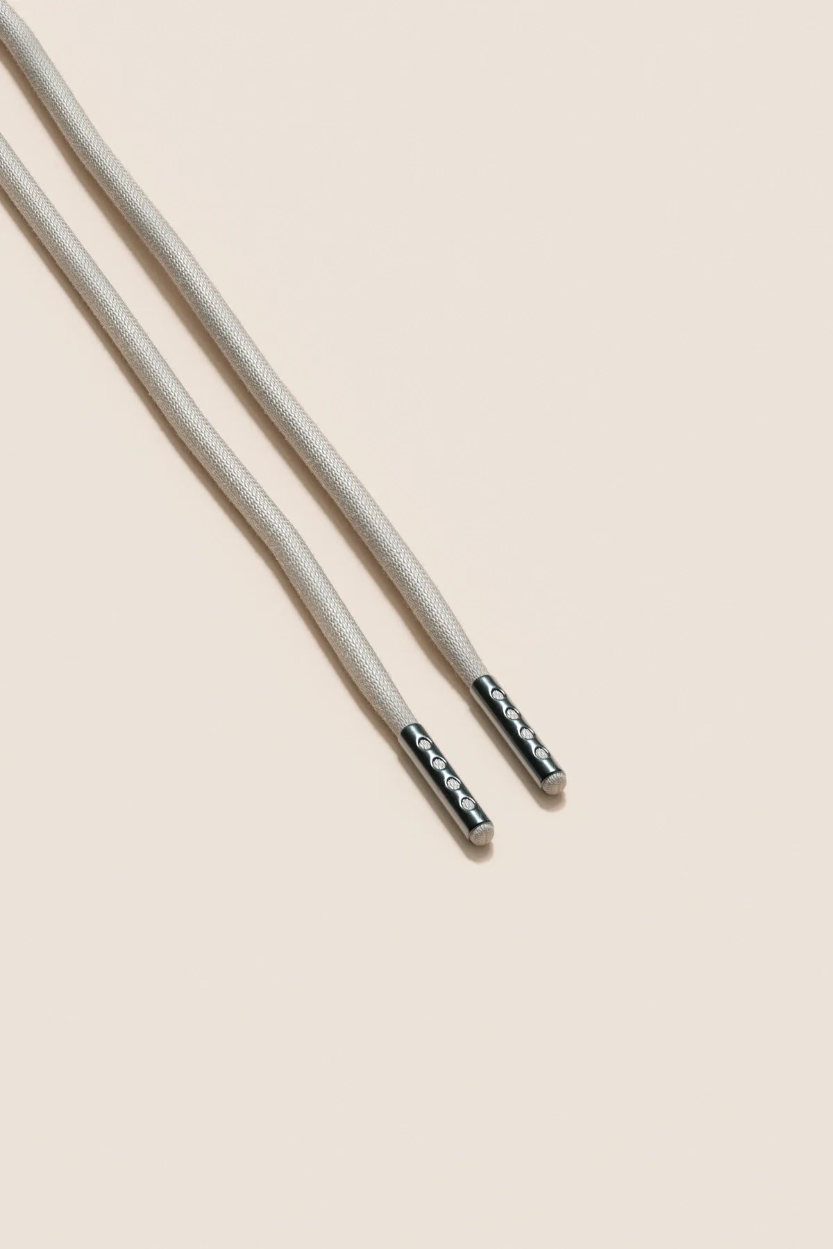 Nickel Grey | 4 mm Round Waxed Shoelaces