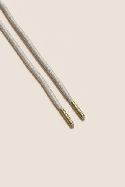 Nickel Grey | 4 mm Round Waxed Shoelaces