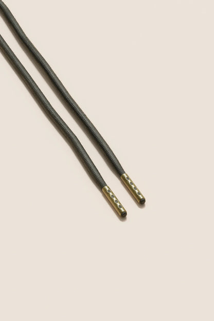 Dunkelgrau | 4 mm Runde gewachste Schnürsenkel