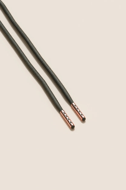Dunkelgrau | 4 mm Runde gewachste Schnürsenkel