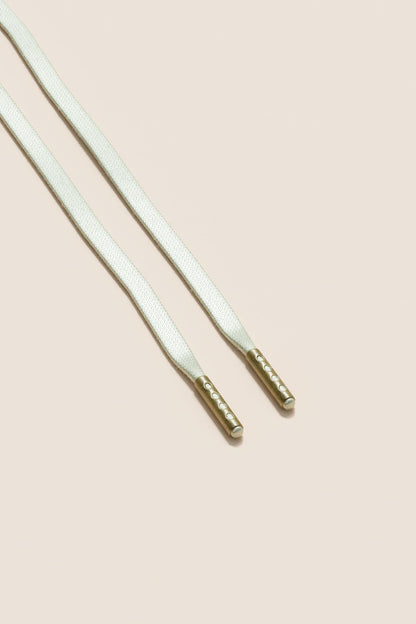 Gebrochenes Weiß | Flache Gewachste Schnürsenkel