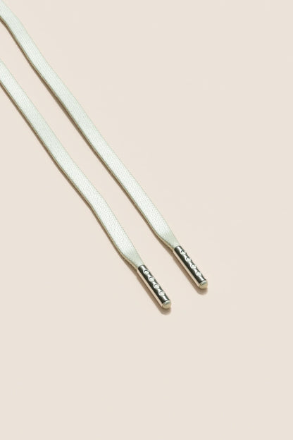 Gebrochenes Weiß | Flache Gewachste Schnürsenkel