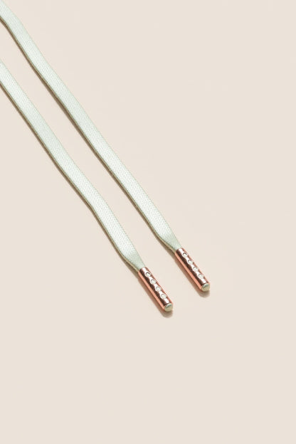 Gebrochenes Weiß | Flache Gewachste Schnürsenkel