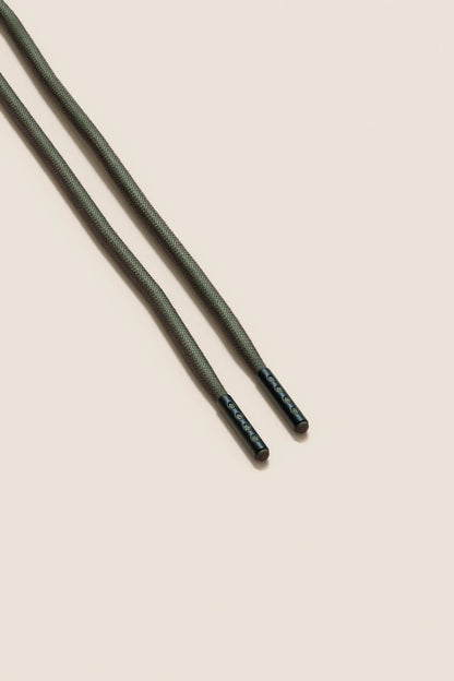 Olivgrün | 4 mm Runde gewachste Schnürsenkel