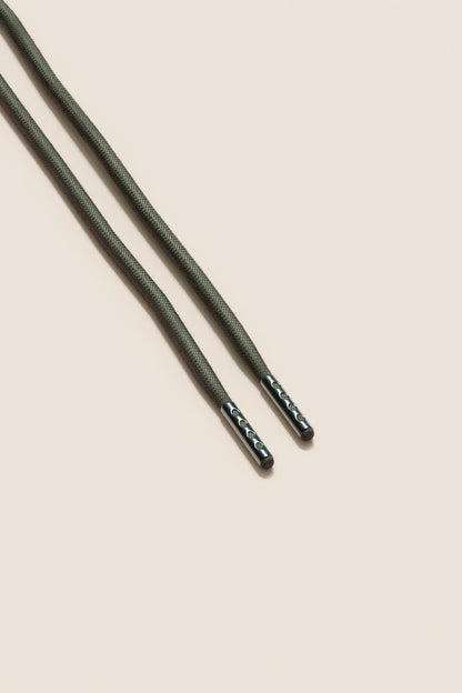 Olivgrün | 4 mm Runde gewachste Schnürsenkel