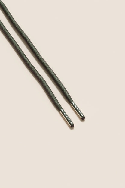 Olivgrün | 4 mm Runde gewachste Schnürsenkel