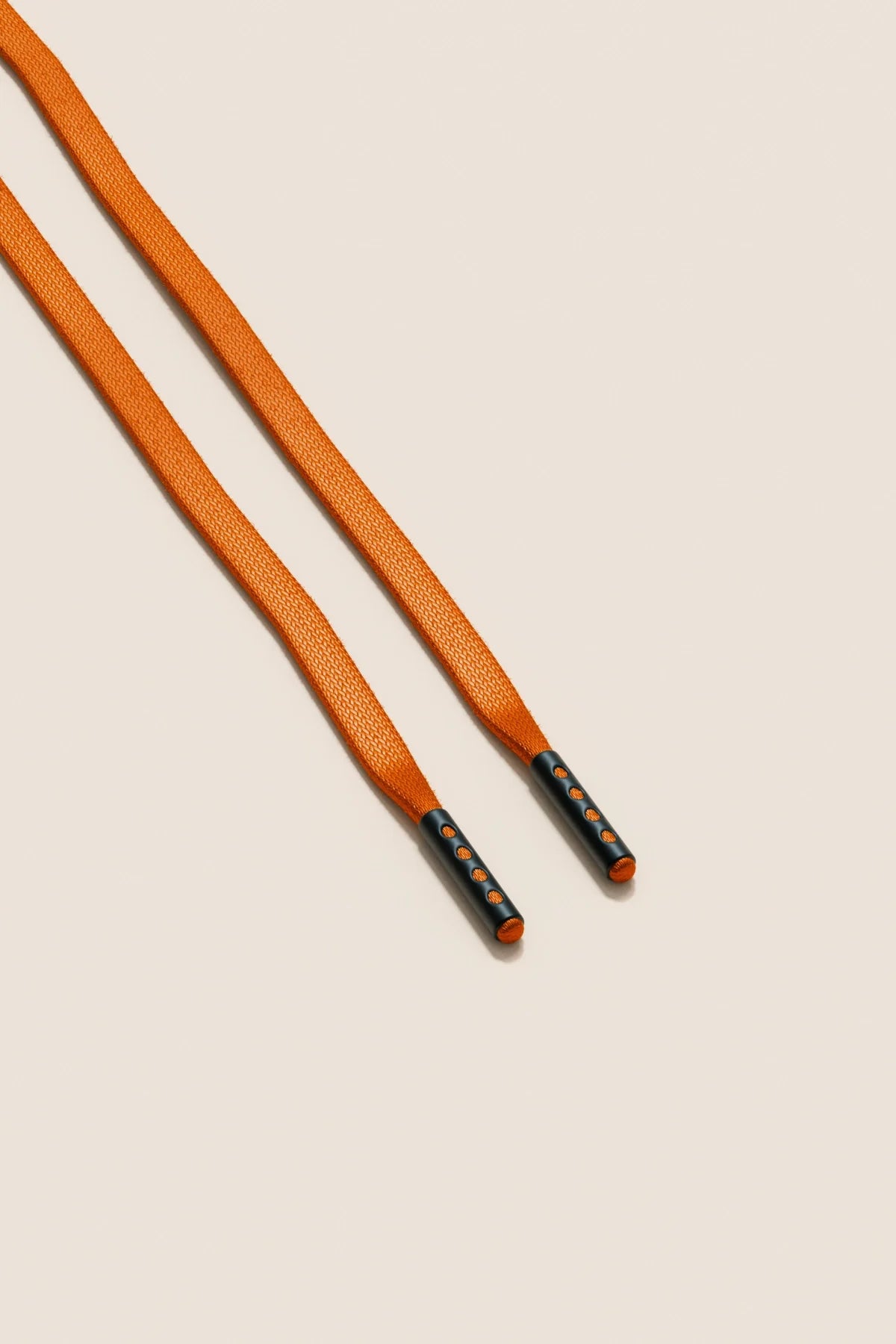 Orange | Flat Waxed Shoelaces