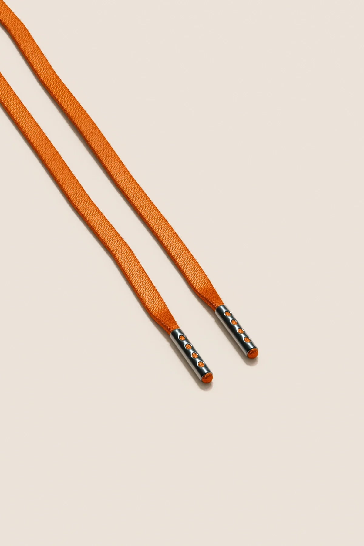Orange | Flat Waxed Shoelaces