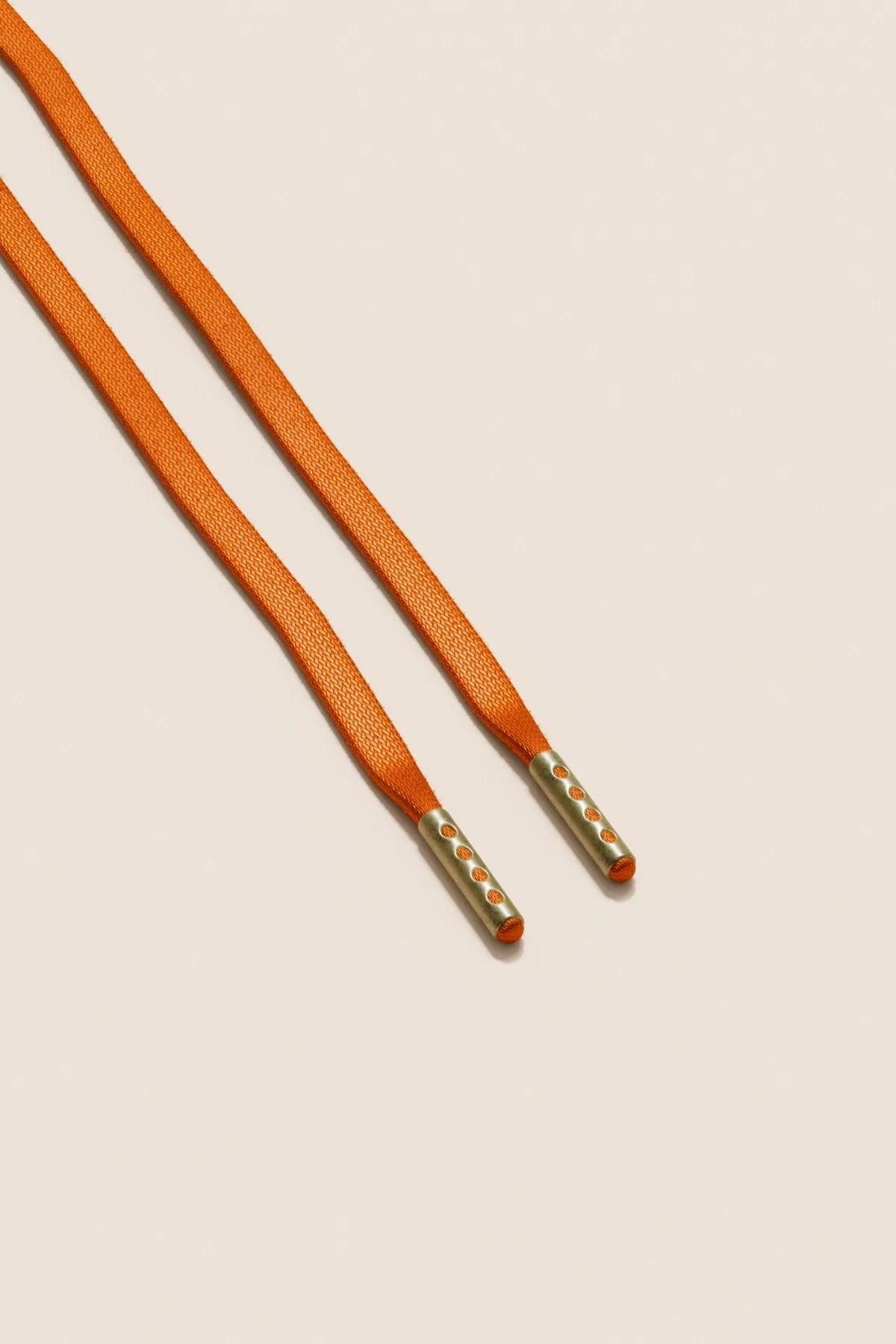 Orange | Flat Waxed Shoelaces