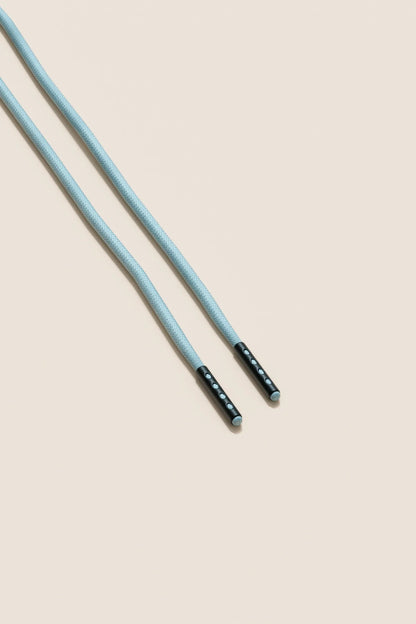 Pastel Blue | Round Waxed Shoelaces