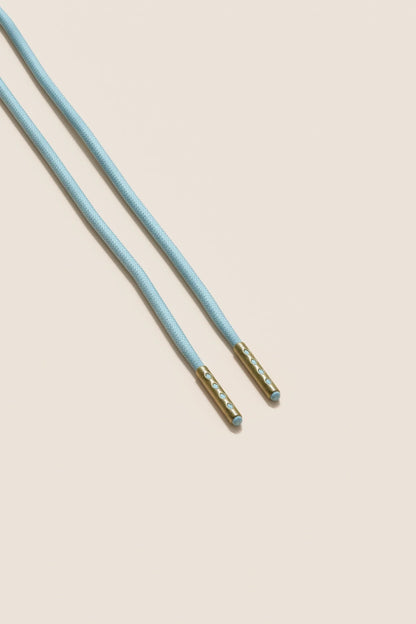 Pastel Blue | Round Waxed Shoelaces