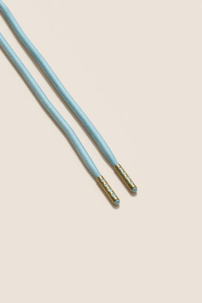 Pastel Blue | 4mm Round Waxed Shoelaces