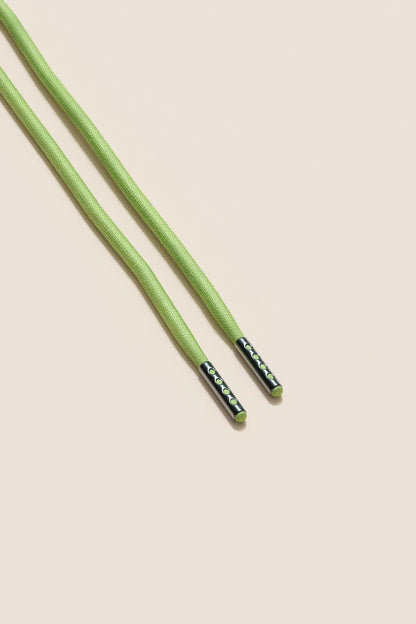 Pastellgrün | 4 mm Runde gewachste Schnürsenkel
