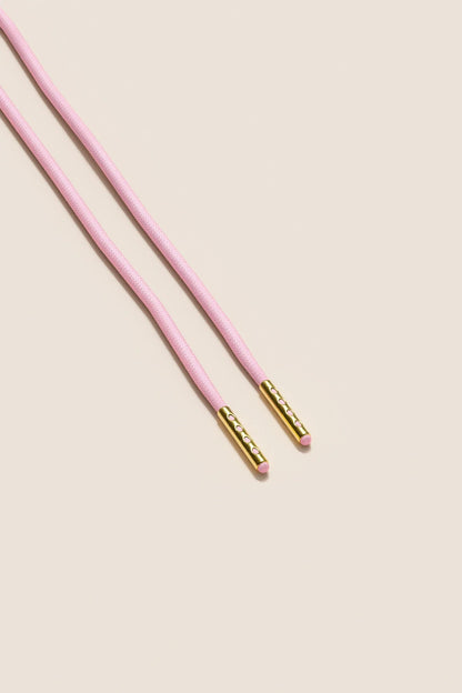 Pastellrosa | Runde Gewachste Schnürsenkel