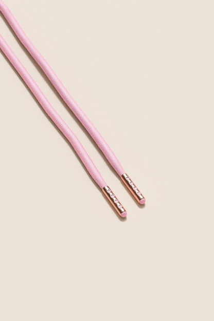 Pastel Pink | 4 mm Round Waxed Shoelaces