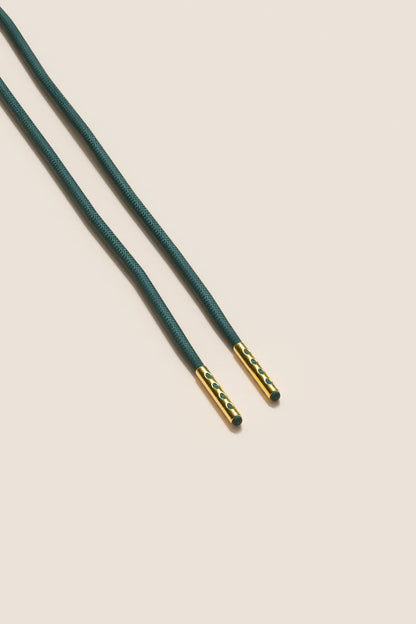 Pine Green | Round Waxed Shoelaces