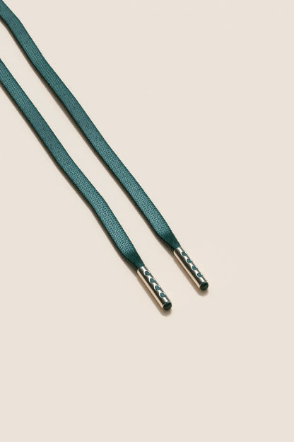 Pine Green | Flat Waxed Shoelaces
