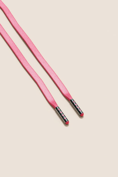 Pink | Flache Gewachste Schnürsenkel