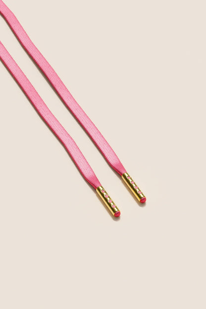 Pink | Flache Gewachste Schnürsenkel