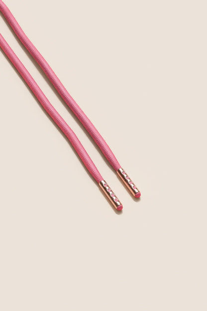 Pink | 4 mm Round Waxed Shoelaces