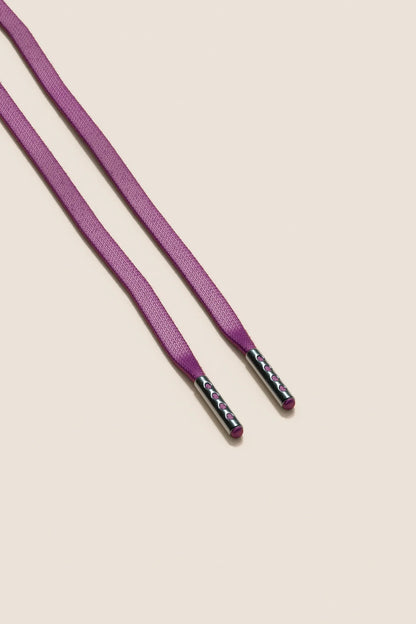Plum | Flat Waxed Shoelaces