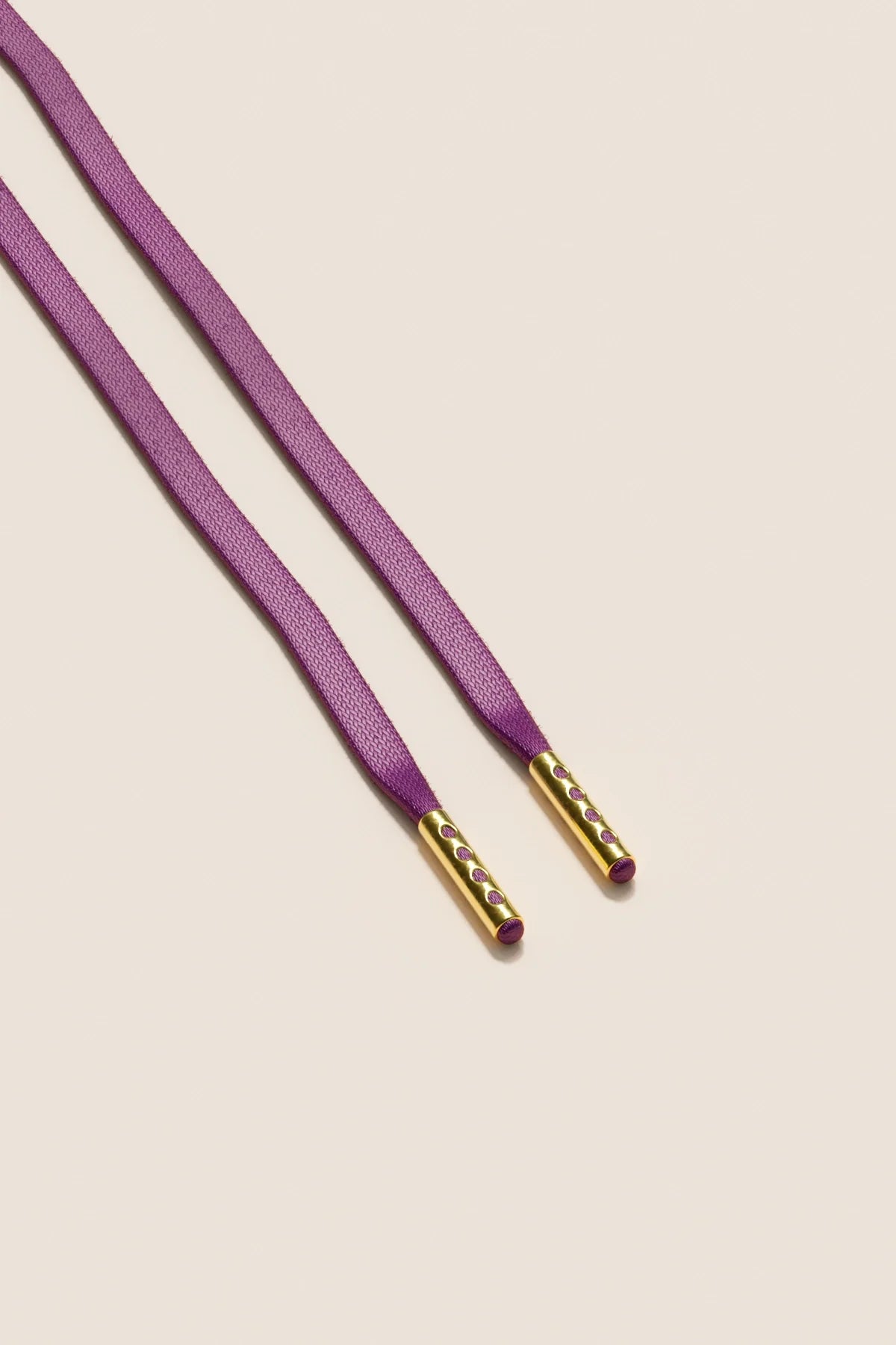 Plum | Flat Waxed Shoelaces