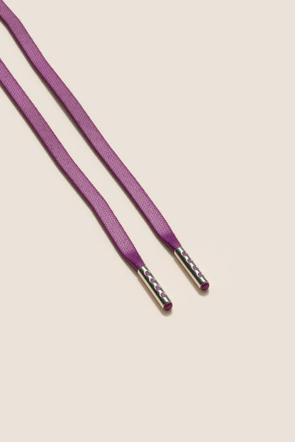Plum | Flat Waxed Shoelaces