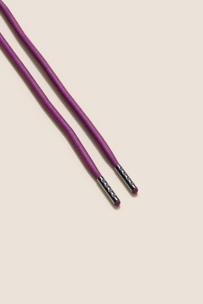 Plum | 4 mm Round Waxed Shoelaces