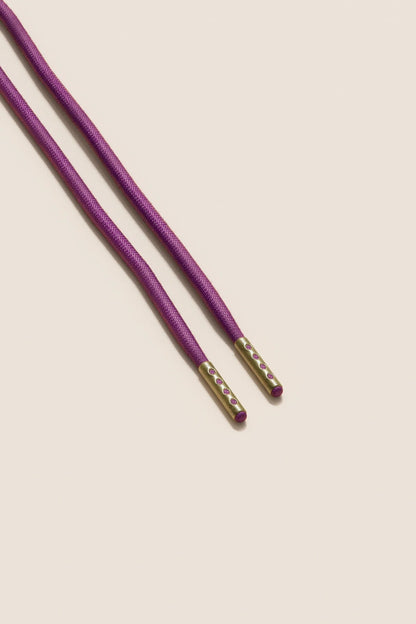 Plum | 4 mm Round Waxed Shoelaces