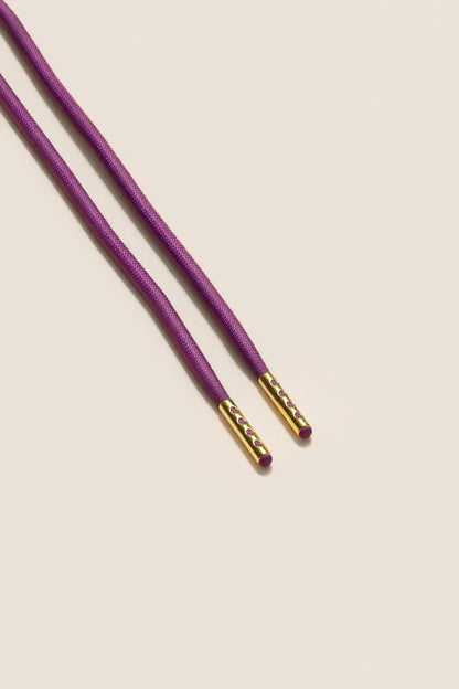 Plum | 4 mm Round Waxed Shoelaces
