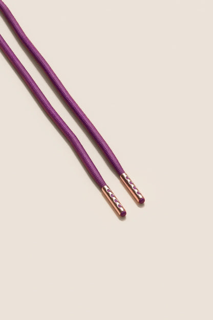 Plum | 4 mm Round Waxed Shoelaces