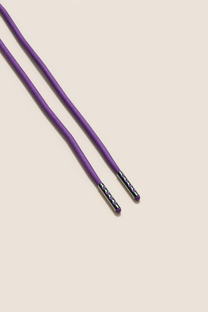 Purple | Round Waxed Shoelaces