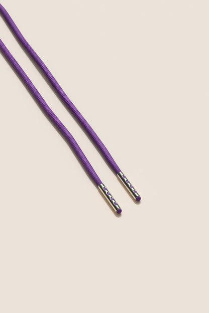 Purple | Round Waxed Shoelaces