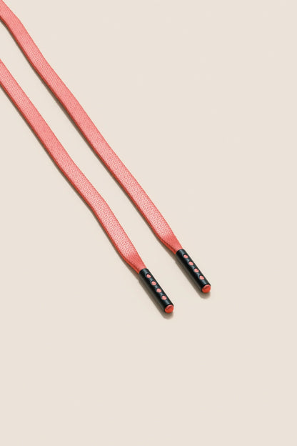Salmon | Flat Waxed Shoelaces