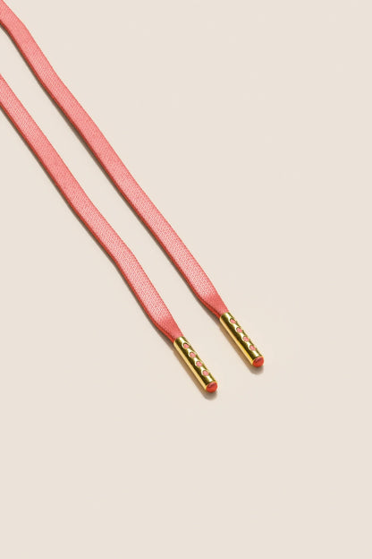 Salmon | Flat Waxed Shoelaces