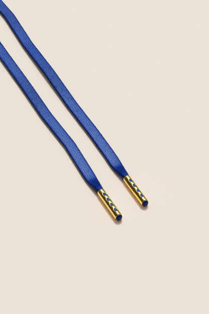 Sapphire Blue | Flat Waxed Shoelaces